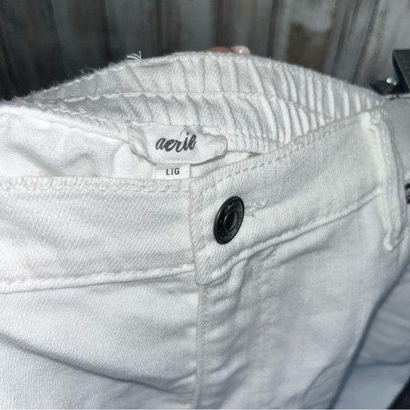 Aerie White Distressed Shorts - Picture 5 of 5